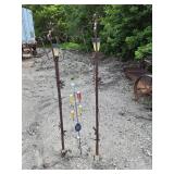 Lot of 3 Solar Garden or Yard Decor Items - Unsure if solar lights work