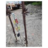 Lot of 3 Solar Garden or Yard Decor Items - Unsure if solar lights work