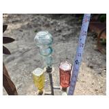 Lot of 3 Solar Garden or Yard Decor Items - Unsure if solar lights work