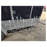 Wrought Iron Fence Decor - 2 Pieces, One is bent a bit
