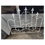 Wrought Iron Fence Decor - 2 Pieces, One is bent a bit
