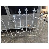 Wrought Iron Fence Decor - 2 Pieces, One is bent a bit