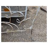 Wrought Iron Fence Decor - 2 Pieces, One is bent a bit