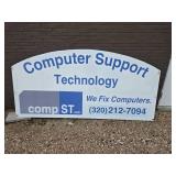 Large Aluminum Face and Back Sign