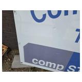 Large Aluminum Face and Back Sign