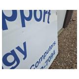 Large Aluminum Face and Back Sign