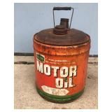 Vintage Farm-Oyl Motor Oil Metal Can