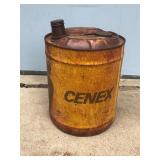 Vintage Cenex Metal Motor Oil Can