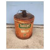 Vintage Farm-Oyl Lubricants Can