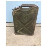 Vintage WWII QMC USA Military Metal Jerry Can