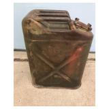 Vintage WWII QMC USA Military Metal Jerry Can