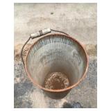 Vintage Metal Can with Wood Handle