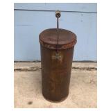 Vintage Metal Can with Wood Handle