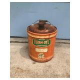 Vintage Farm-Oyl Lubricants Metal Can