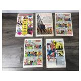 Lot of 5 Vintage Comic Books - List of comics is listed in description