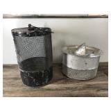Vintage Minnow Bucket & Minnow Trap