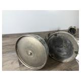 2 - Vintage Gas Lamp Lanterns and a Vintage Air Pump - Coleman & American Gas Machine Co.
