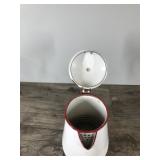 Vintage Red & White Enamel Ware Coffee Pot