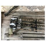 Compound Bear Hunter Bow, Padded Case, Extra Sight, 2 Releases, Quiver with 8 Arrows, Double sided Vest & Forearm Safety Strap