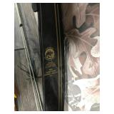 Compound Bear Hunter Bow, Padded Case, Extra Sight, 2 Releases, Quiver with 8 Arrows, Double sided Vest & Forearm Safety Strap