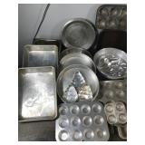 Lot of Vintage Baking Pans and More