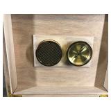 Thompson Wood Cigar Box with a Hygrometer
