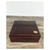 Thompson Wood Cigar Box with a Hygrometer