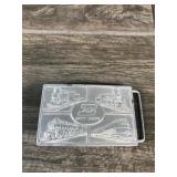 1976 Burlington Northern Railroad Belt Buckle - BN Safety Leaders on the front and says 1976 F&S on the back