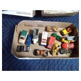 Lamborghini Diablo model kit and a flat of die cast cars