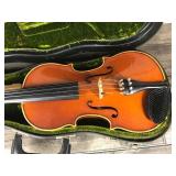 Vintage Violin with Case & Bow
