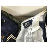 USAF Military Senior Master Sargent Dress Uniform with Pants, Shirt, Ribbons and Protective Cover