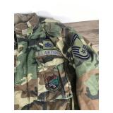 USAF Military Jacket with Patches, Name Tag & Rank