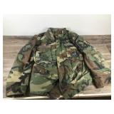 USAF Military Jacket with Patches, Name Tag & Rank