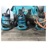 3 Makita Routers & 1 Drill