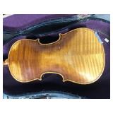 Vintage Violin, Case, 2 Bows, Paperwork & More