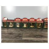 Lot of 7 Coca Cola Town Square Collectible Figurines in Original Boxes