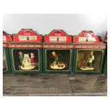 Lot of 7 Coca Cola Town Square Collectible Figurines in Original Boxes