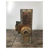 Vintage Brass Door Knob Assembly
