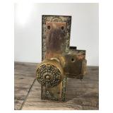 Vintage Brass Door Knob Assembly