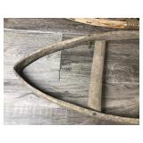 2 - Vintage Wooden Snow Shoes - Non Matching and One is Unfinished