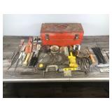 Toolbox full of tools and hardware