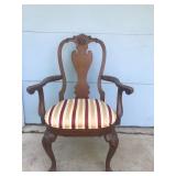 Ethan Allen Solid Wood Chair with Cushioned Seat