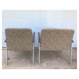 2 - Metal Heavy Duty Framed Chairs - One is Bench Style for 2 People