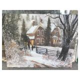 Lot of 5 Paintings on Canvas