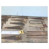 Lot of Vintage Saws with 1 Fairly New Saw