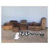Lot of Wooden Crates & More