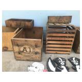 Lot of Wooden Crates & More