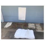 Lot of Grain Bags - Potato Bags  - 3 Duffle Bags (Possibly Military - Had name and numbers on the bag)