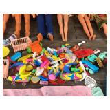Lot of Barbie Dolls - Accessories & More