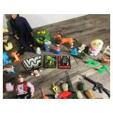 Lot of Toys - PEZ Star Wars - Teenage Mutant Ninja Turtles - Legos - Accessories & Action Figure Parts & More